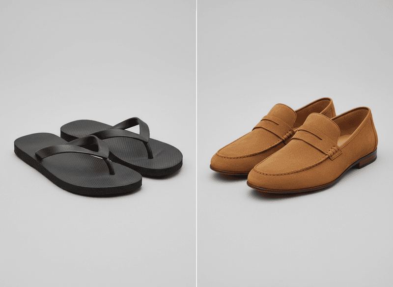 Flip-Flops to Simple Slides or Loafers