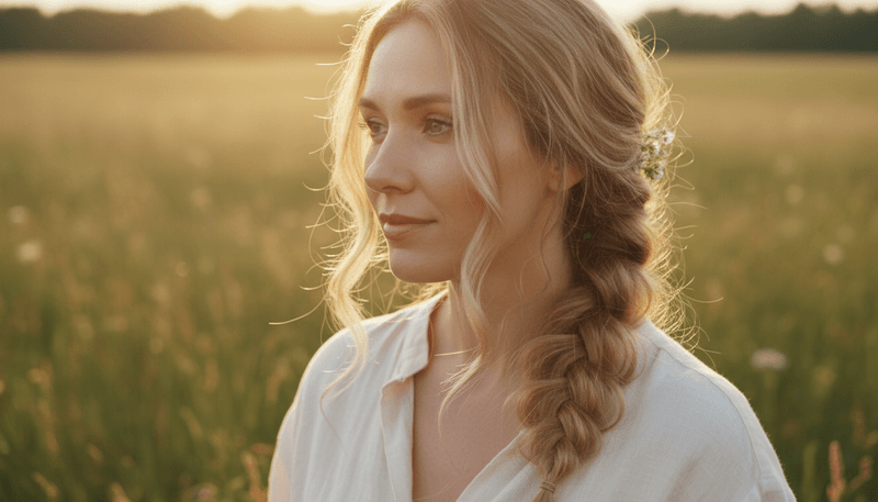 Loose Braid with Pulled-Out Pieces