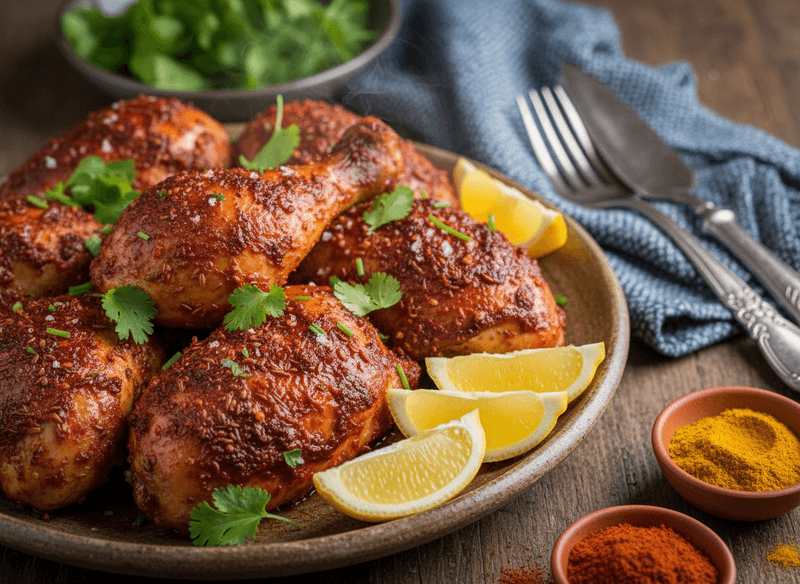 Harissa-Spiced Roasted Chicken