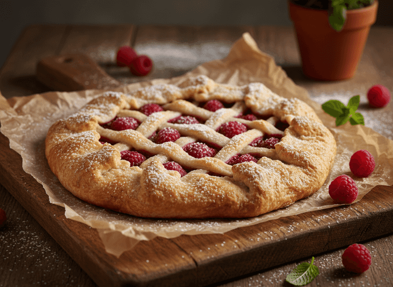 Raspberry Almond Galette