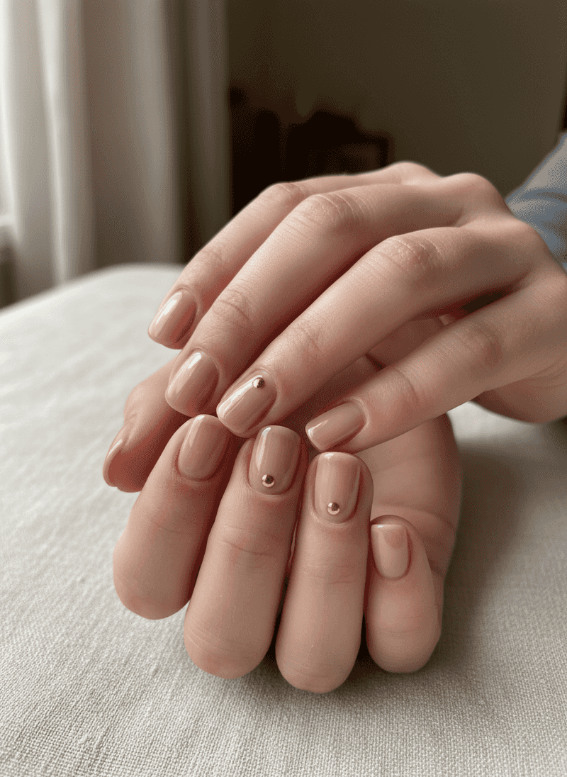 Tiny Metallic Dot Accent