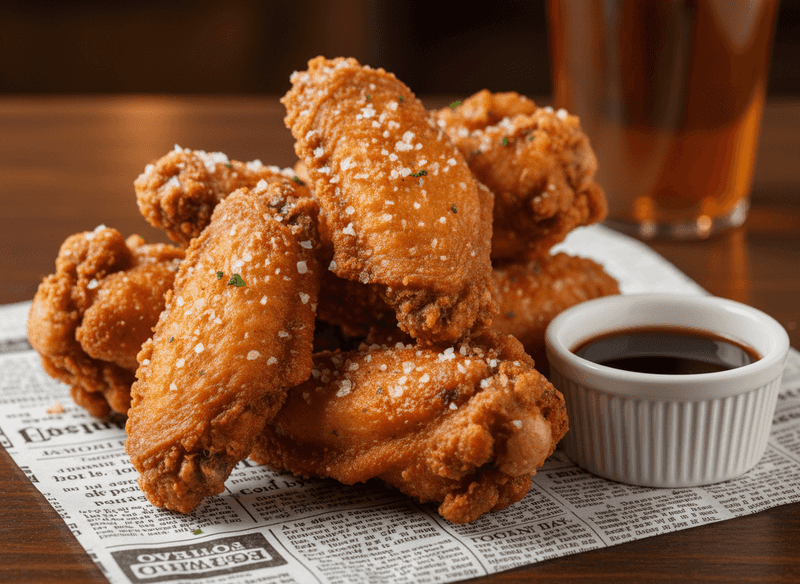 Salt & Vinegar Crispy Wings
