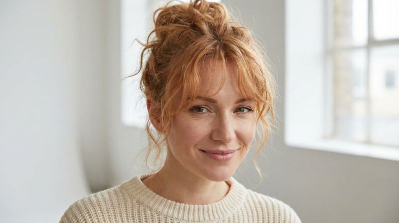 Messy Bun with Pulled-Out Crown