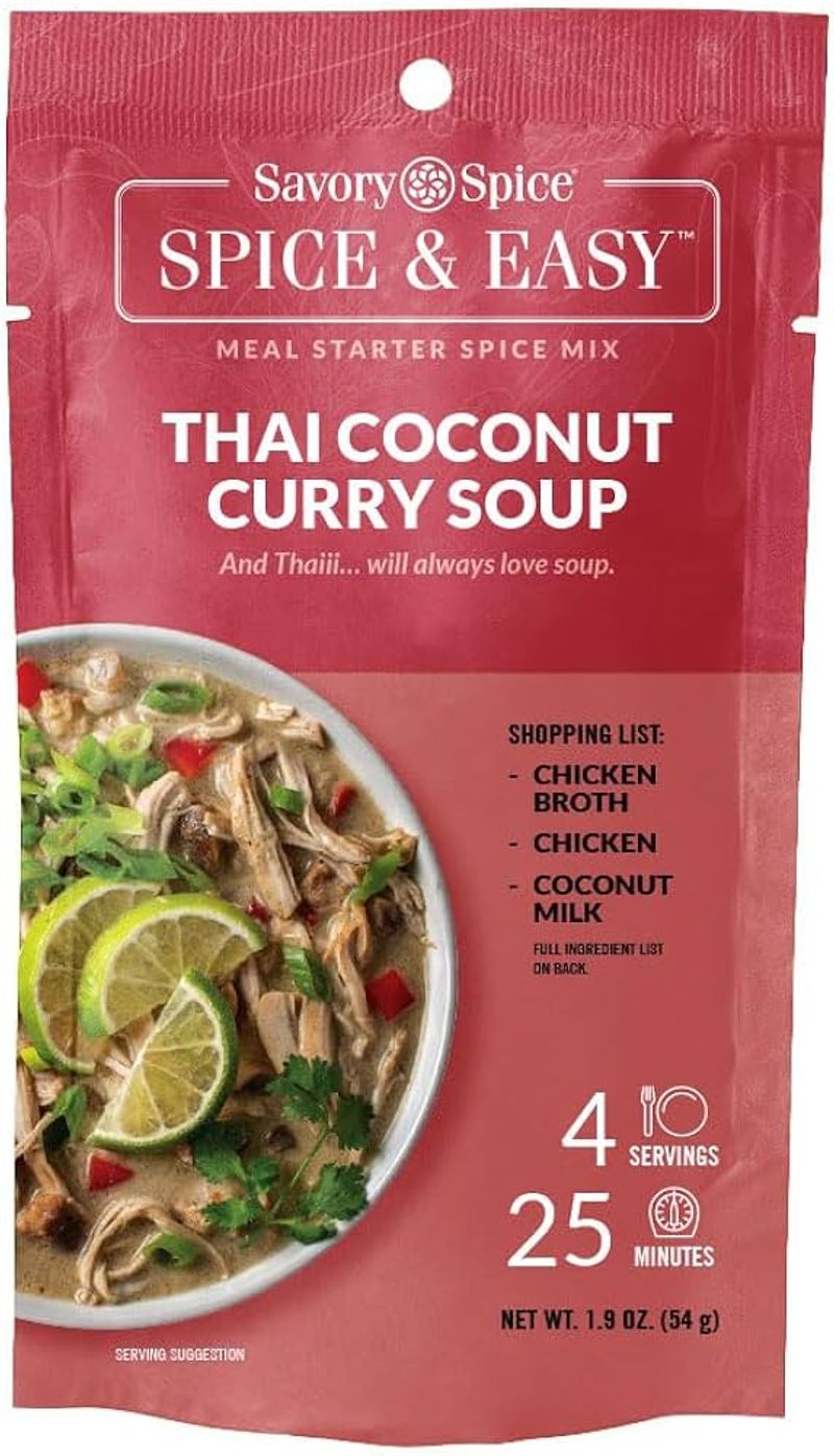 Thai Coconut Curry Chicken Soup