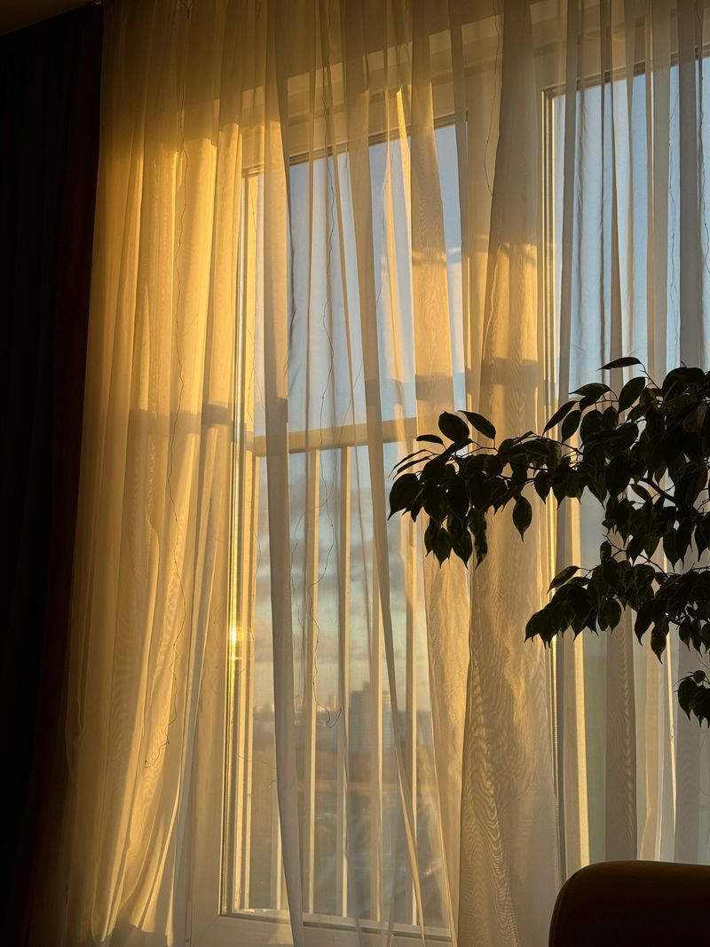 Mismatched Window Treatments