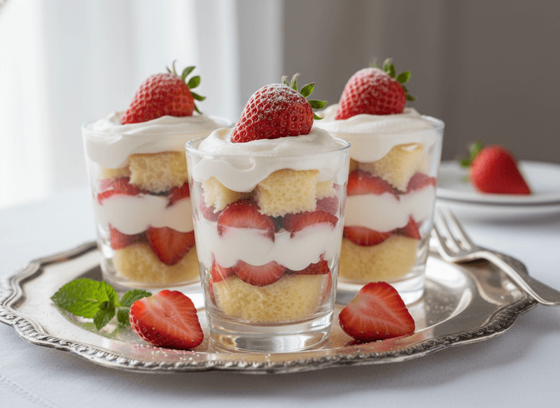Strawberry Shortcake Layer Cups