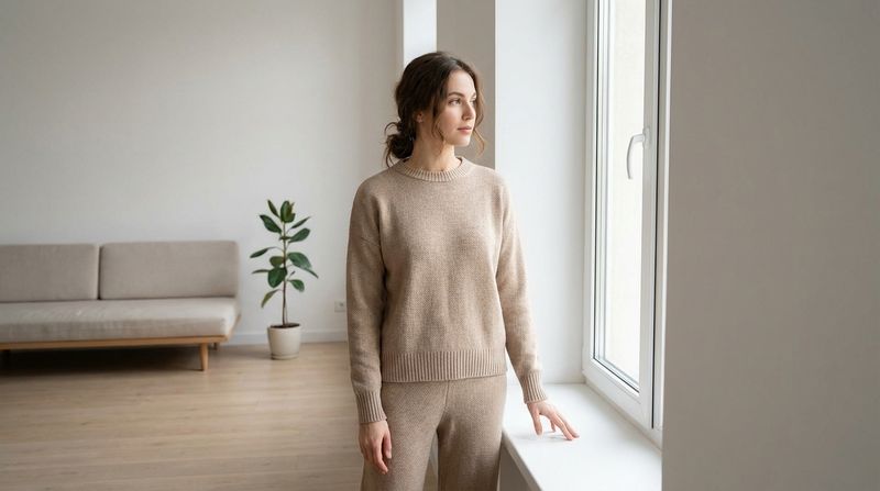 Monochrome Outfit in a Soft Neutral