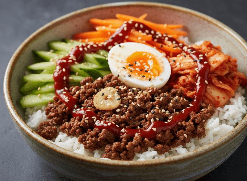 Korean Beef & Veggie Rice Bowl