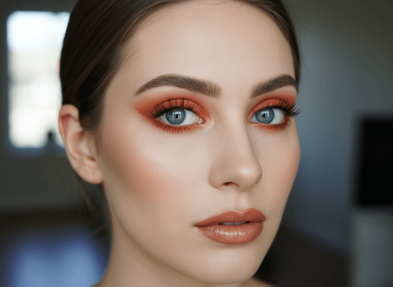 Rusty Terracotta / Warm Orange – Striking Contrast