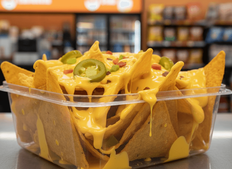 Gas Station Nachos with Processed Cheese Sauce
