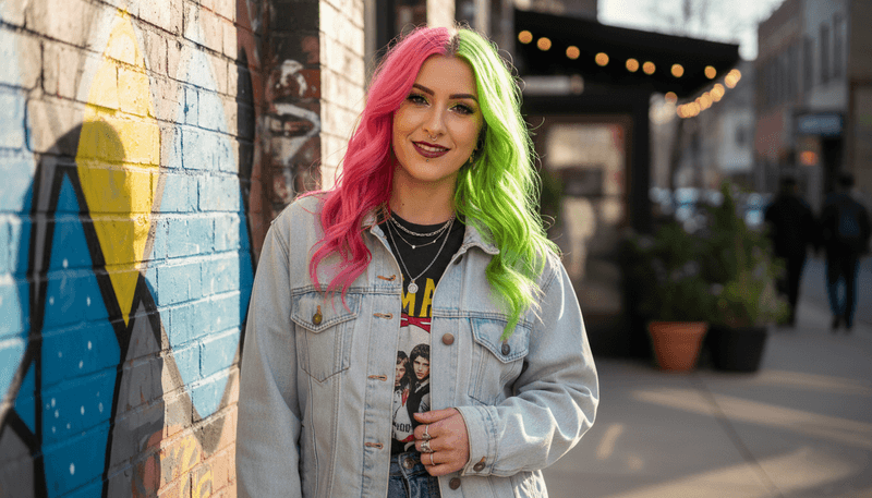 Neon or Unnatural Bright Colors