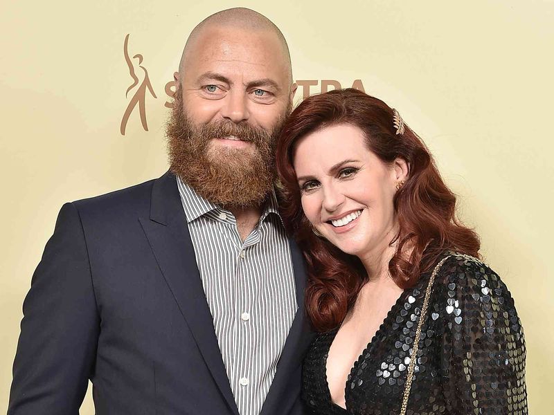 Nick Offerman and Megan Mullally