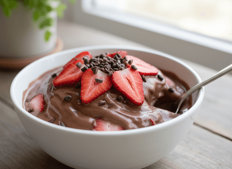 Chocolate Strawberry Nice Cream