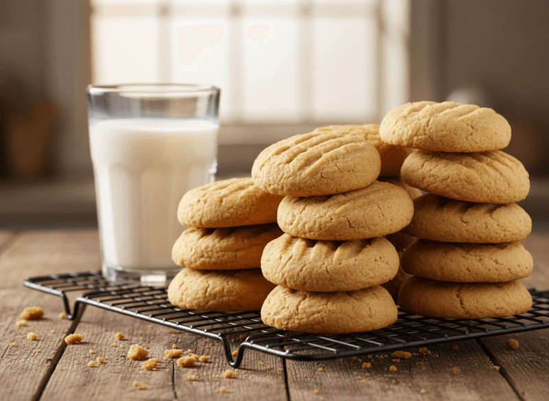 5-Ingredient Peanut Butter Cookies