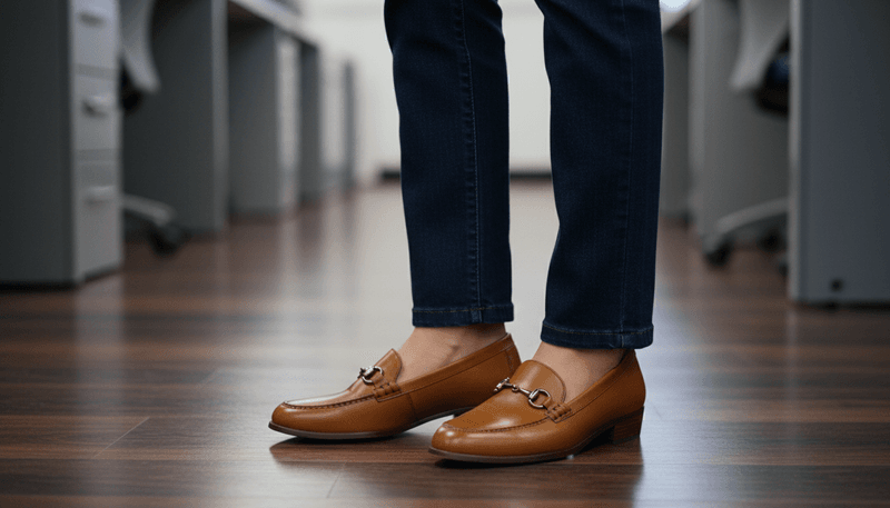 Opt for Minimal Elevated Footwear