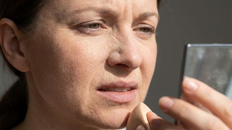 Over-Powdering the Face