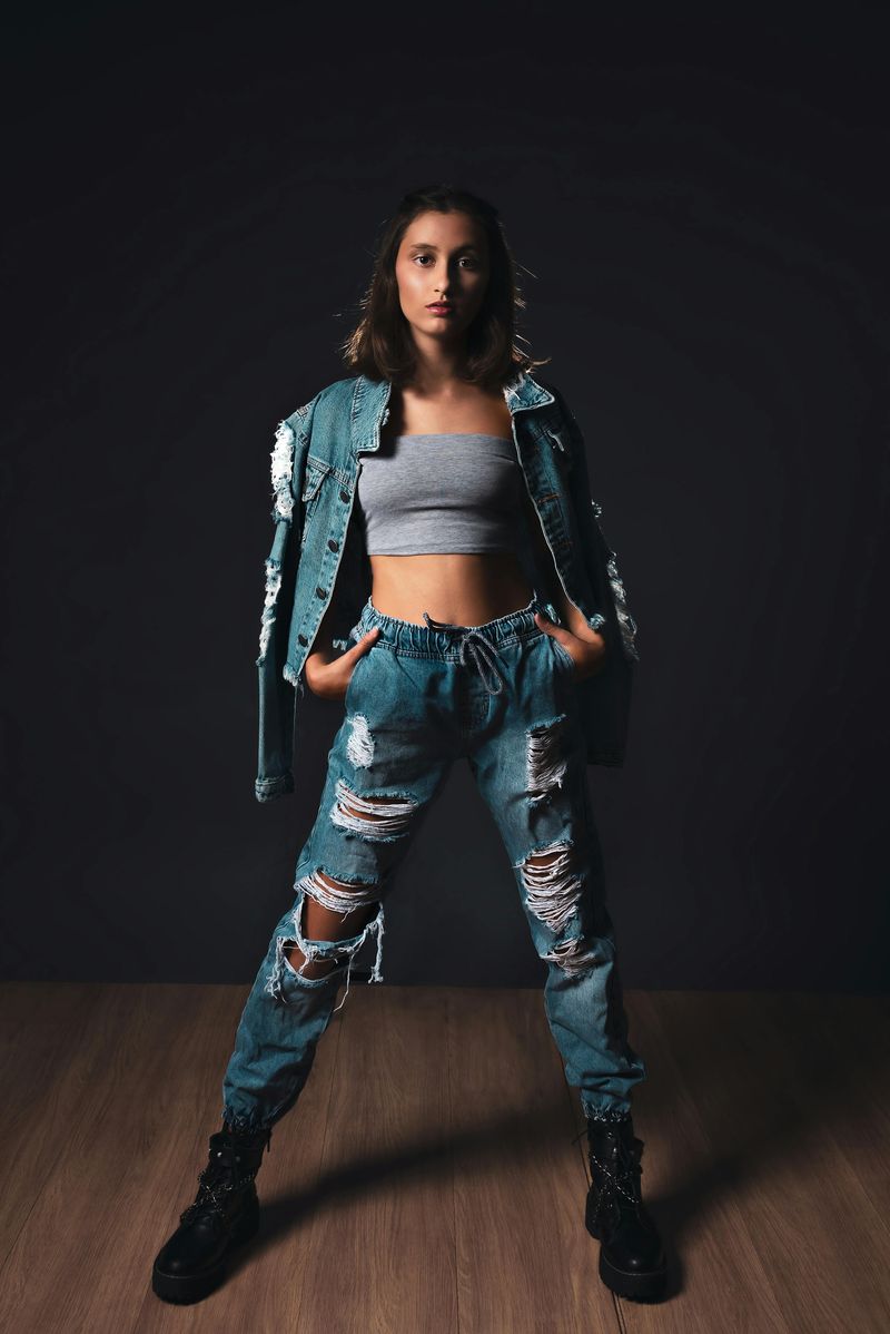 Overly Distressed Franken-Denim