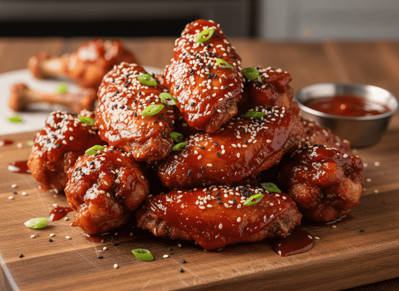 Korean-Inspired Gochujang Chicken Wings