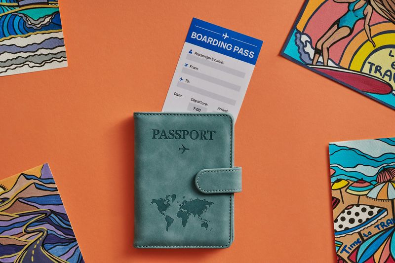 Passport & Travel Documents (Organized in a Slim Holder)