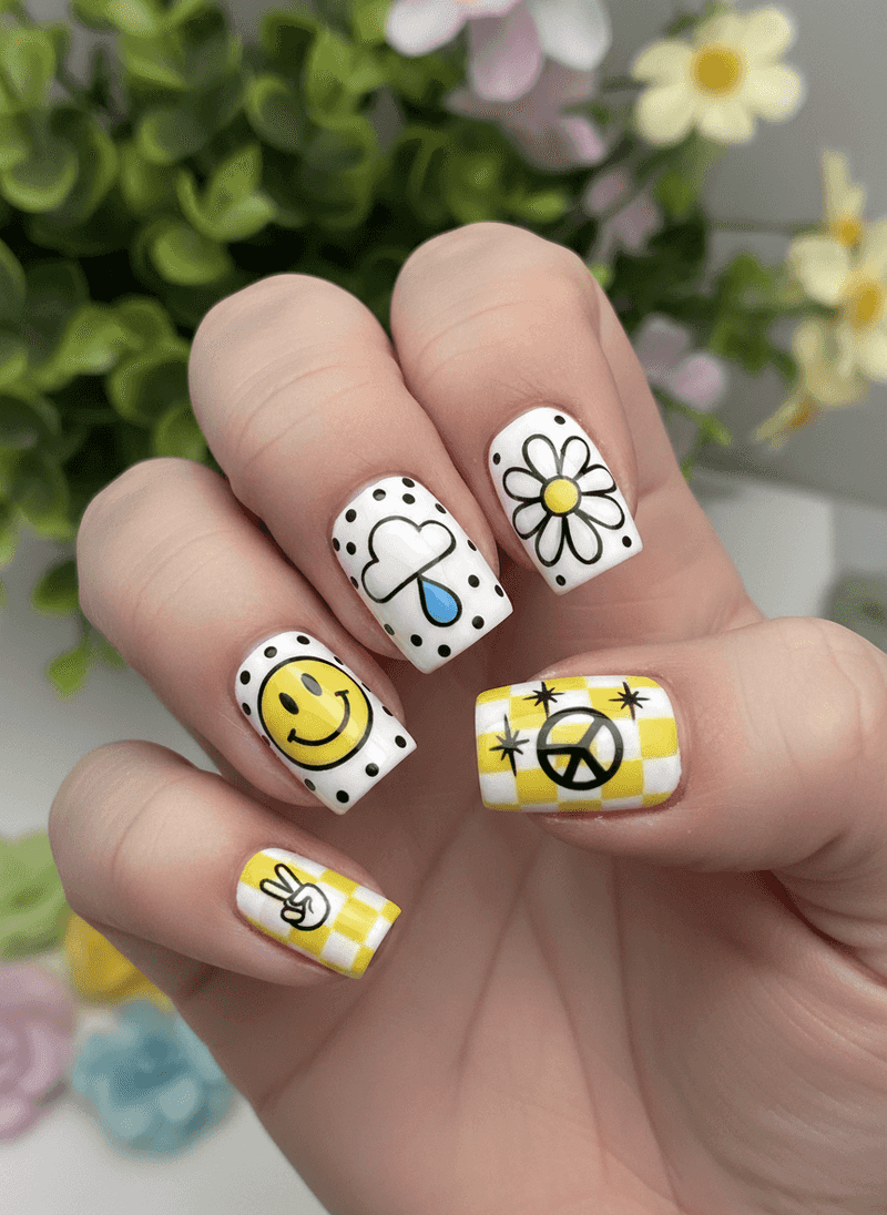 Graphic Pop and Smiley Art – Bold Icons That Bring the Fun