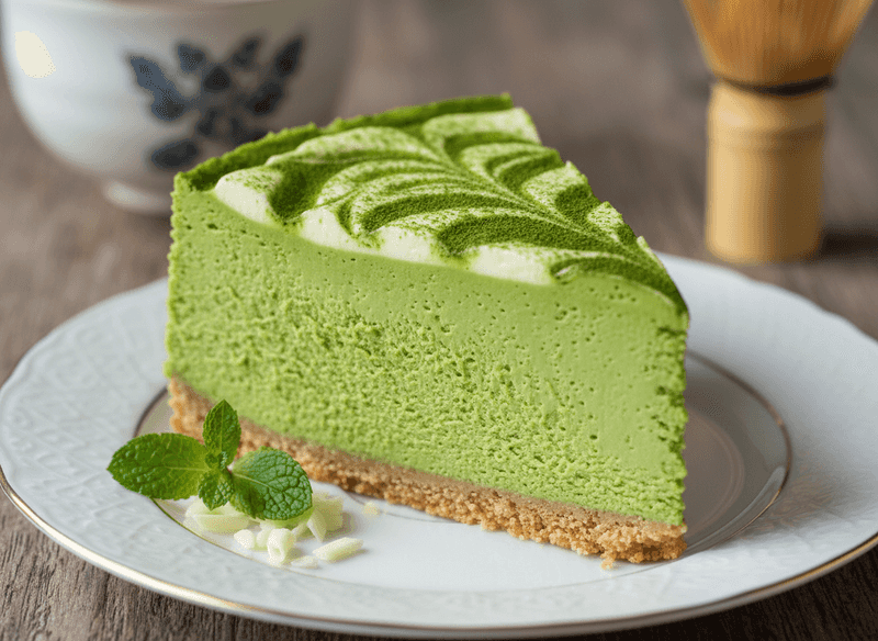 Matcha White Chocolate Cheesecake