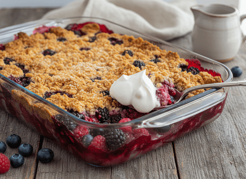 Dump-Style Berry Cake