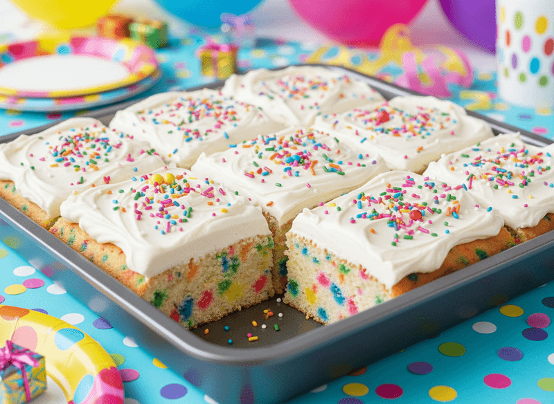 Funfetti Celebration Cake Bars