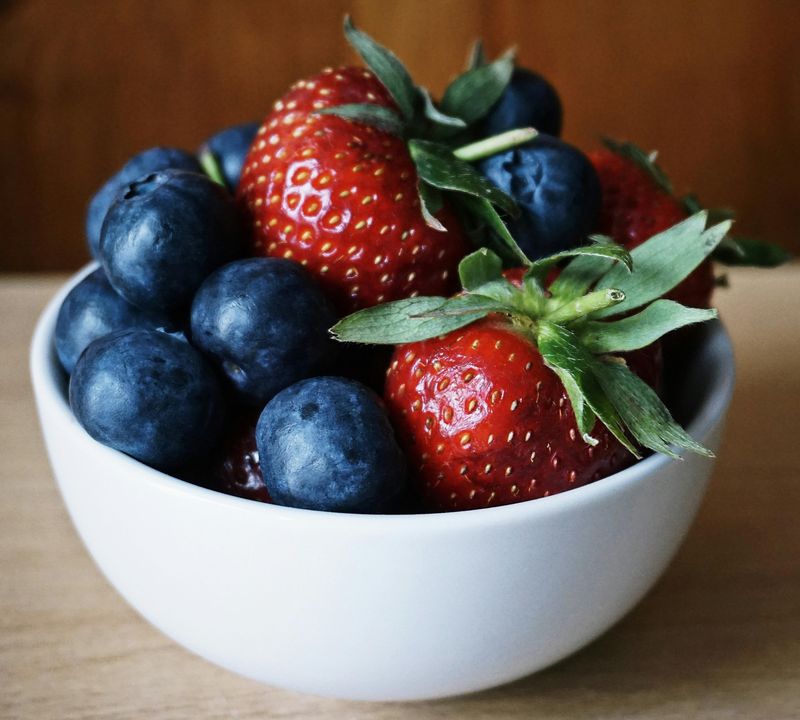 Blueberries and Strawberries