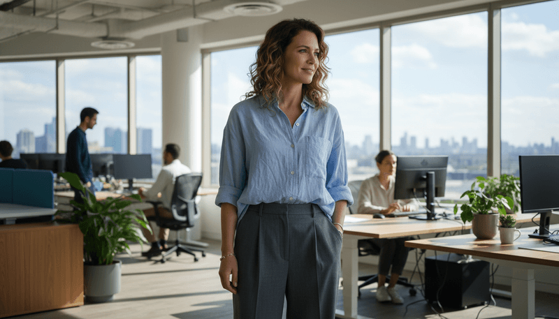 Relaxed Button-Downs in Breathable Fabrics