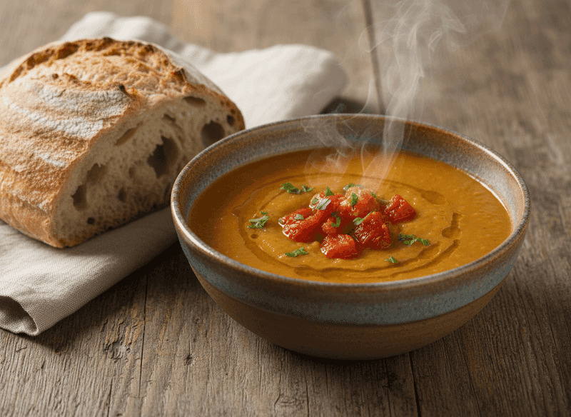 Split Pea Tomato Soup