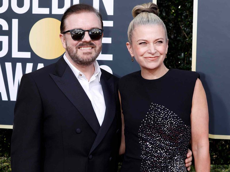 Ricky Gervais and Jane Fallon