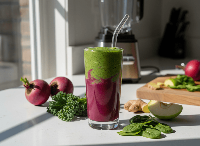 Beet and Leafy Green Smoothies