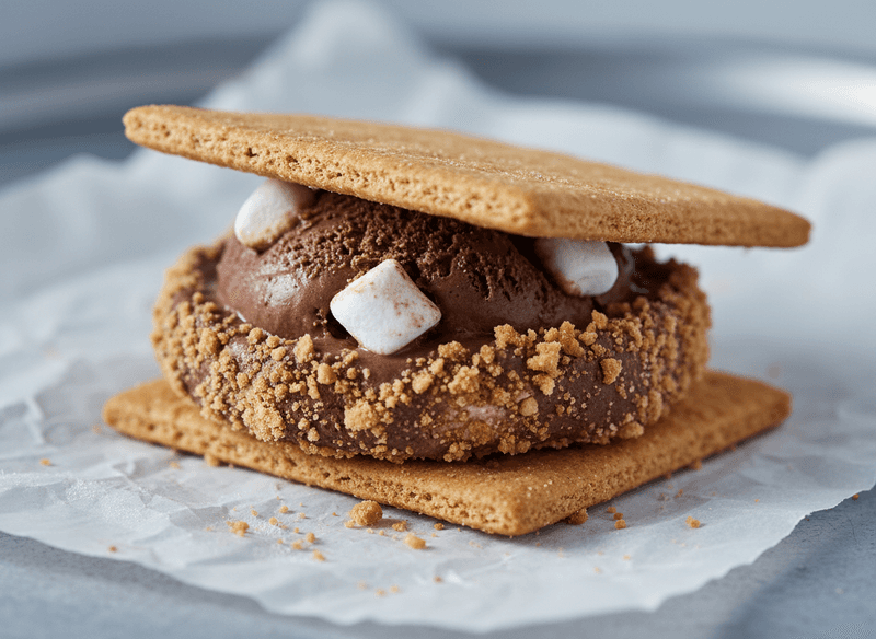 Frozen S'mores Ice Cream Sandwiches