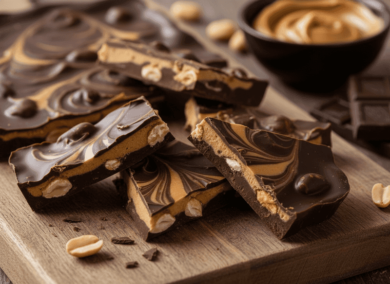 Dark Chocolate Peanut Butter Bark