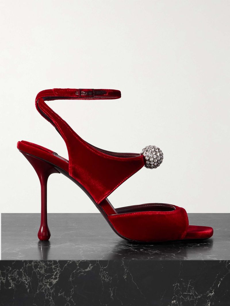 Sculptural Heel Sandals
