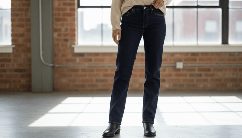 Select Clean Denim Over Heavy Distressing