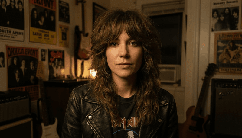 Shaggy Layers with Curtain Bangs