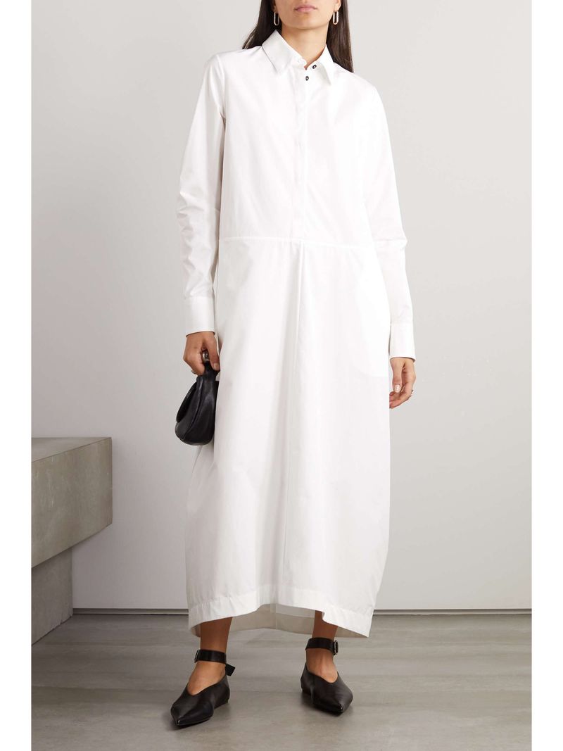Shirt Dress in Poplin or Lightweight Cotton