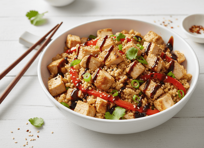 Chicken and Cauliflower Rice Stir-Fry
