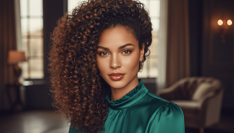 Side-Parted Voluminous Curls