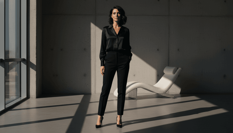 Sleek All-Black Ensemble