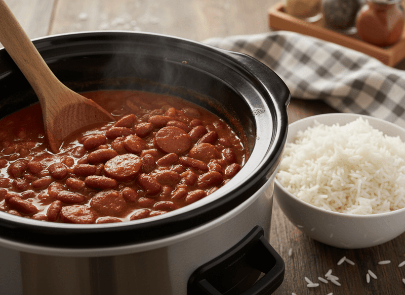Slow Cooker Red Beans & Rice