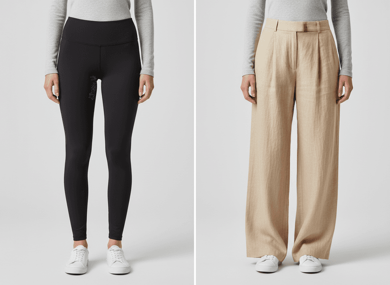 Leggings to Wide-Leg Linen Pants