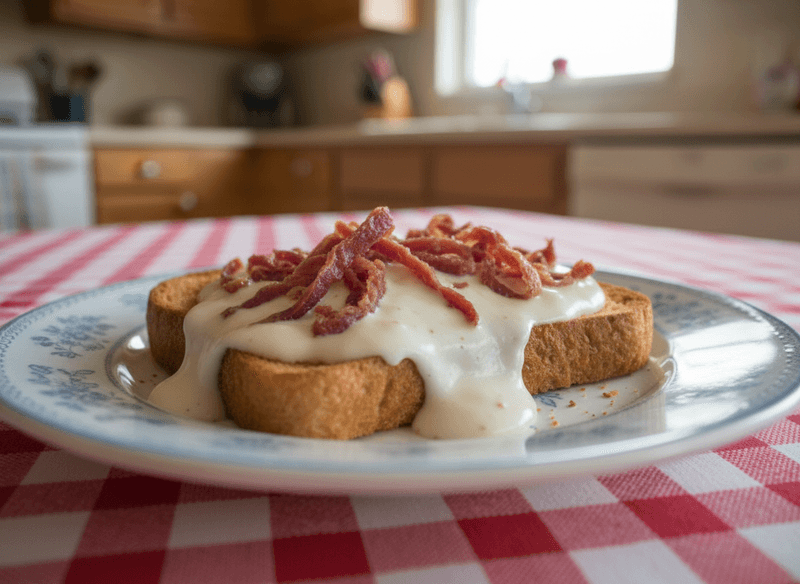 Creamed Chipped Beef on Toast (S.O.S.)