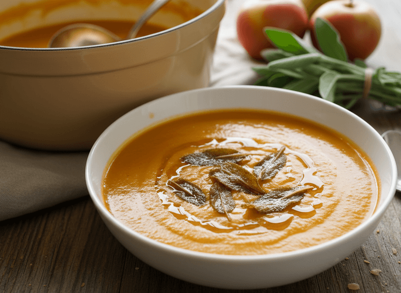 Butternut Squash, Apple & Sage Soup