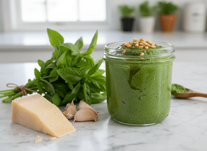 Fresh Basil Pesto (Classic Genovese Style)