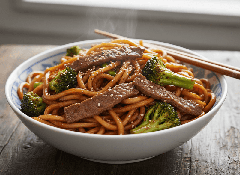 Beef and Broccoli Lo Mein