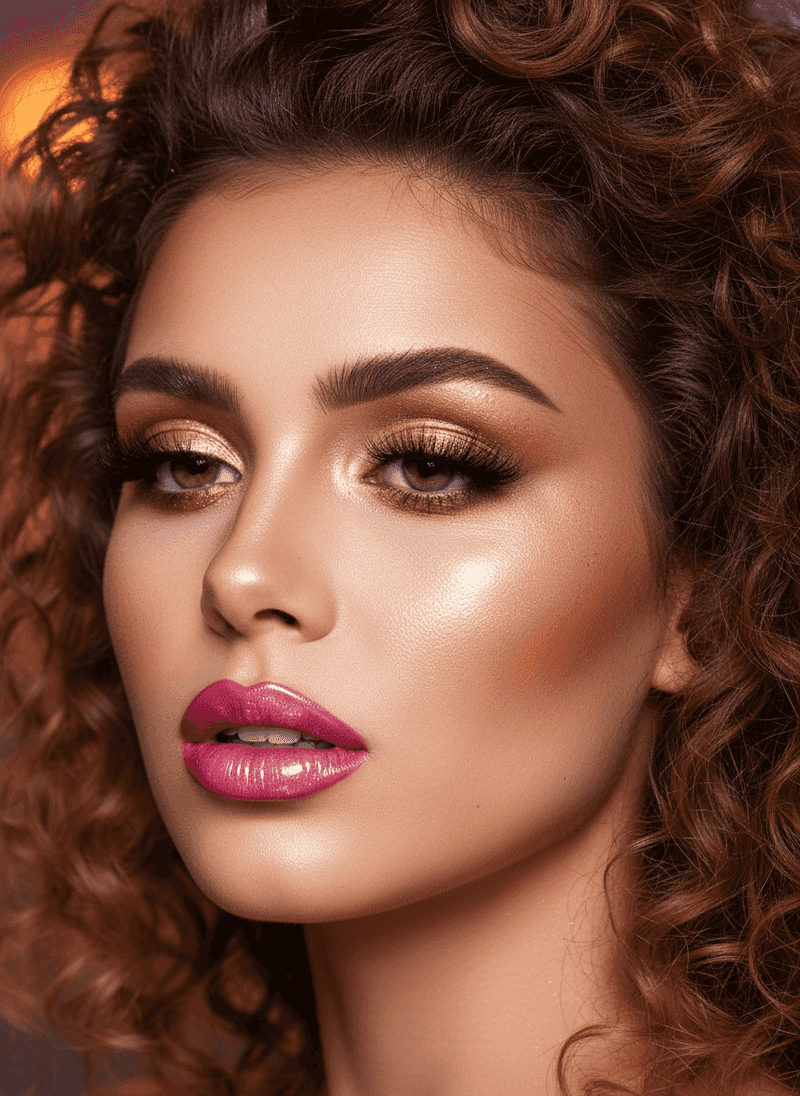 Metallic Eye Makeup ('80s-Style Shimmer)