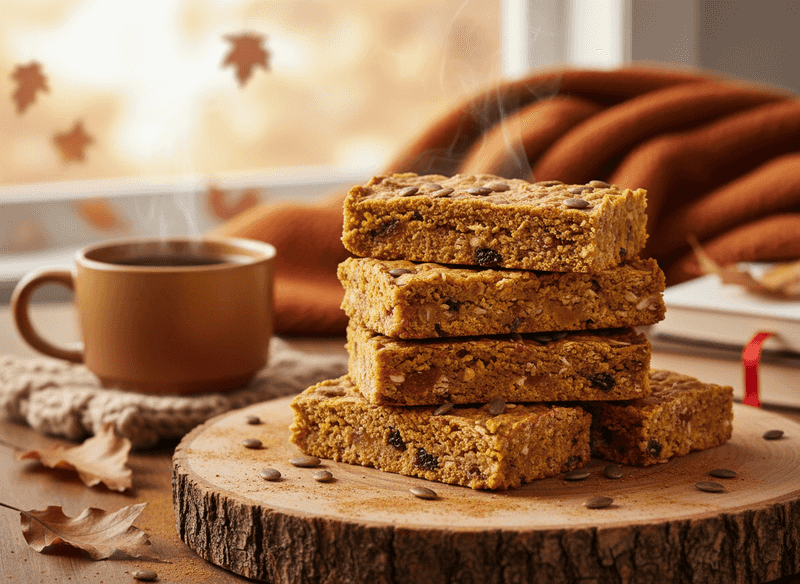 Pumpkin Spice Protein Breakfast Bars