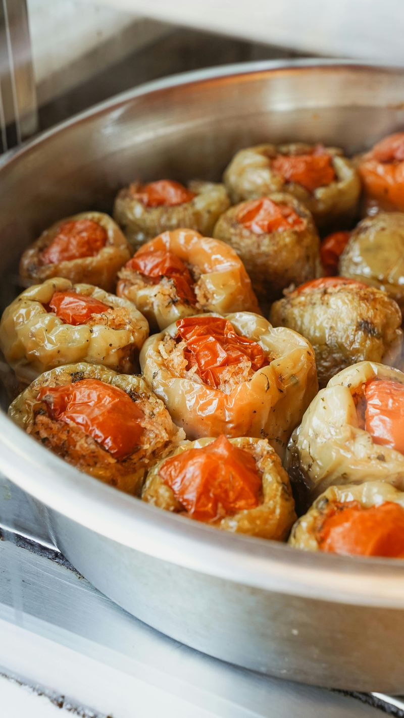 Stuffed Bell Peppers with Herbed Rice & Lamb